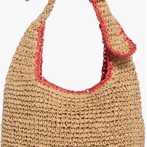 Urban Expressions Stylish Tan and Orange Woven Women's Bag